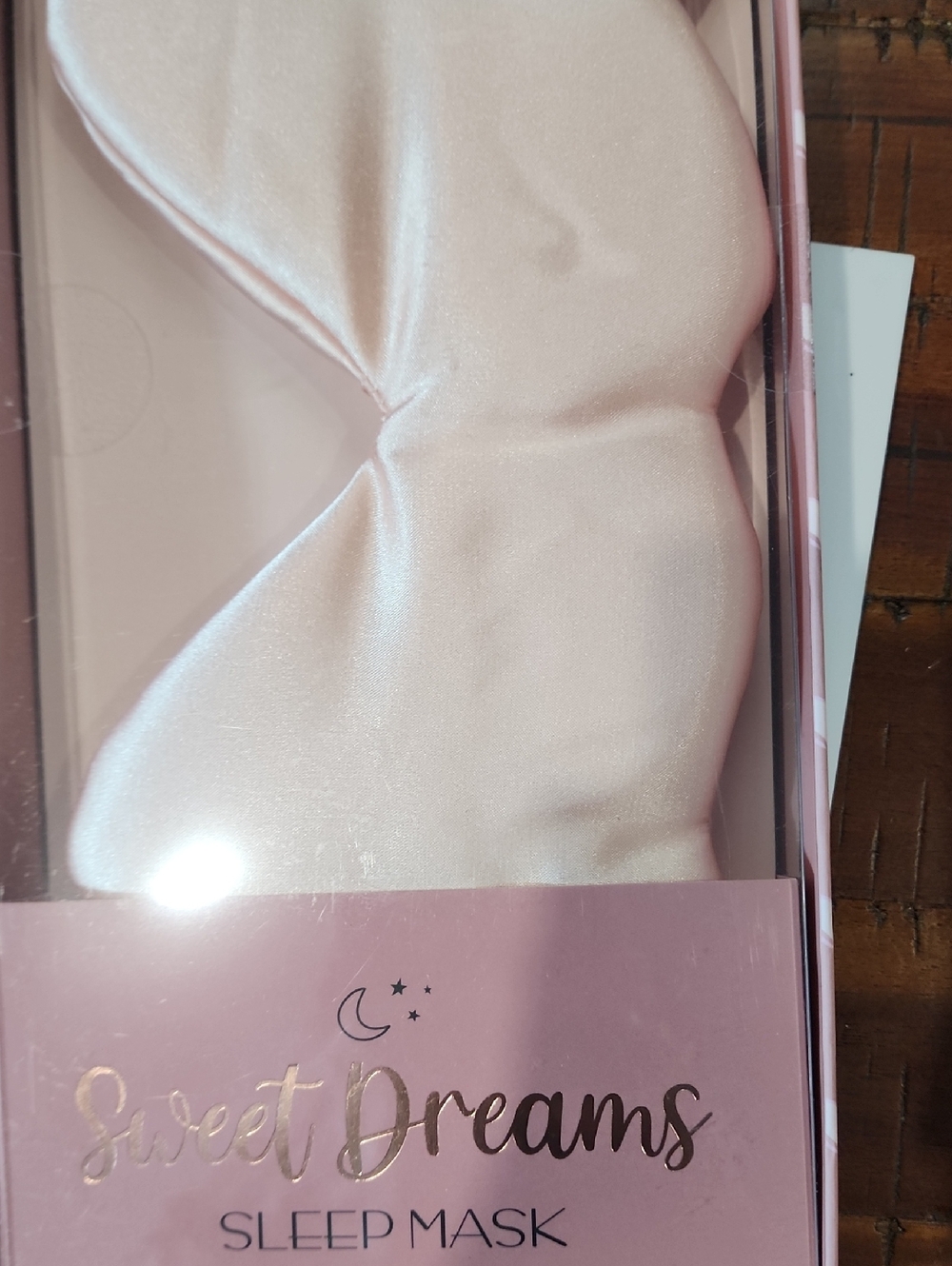 Sweet Dreams Satin Sleep Mask - Light Pink